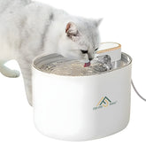 Dispenser Apa Pisici Automat PawzUp AquaFlow, Silentios si cu Sistem Filtrare, USB, 3L, Alb