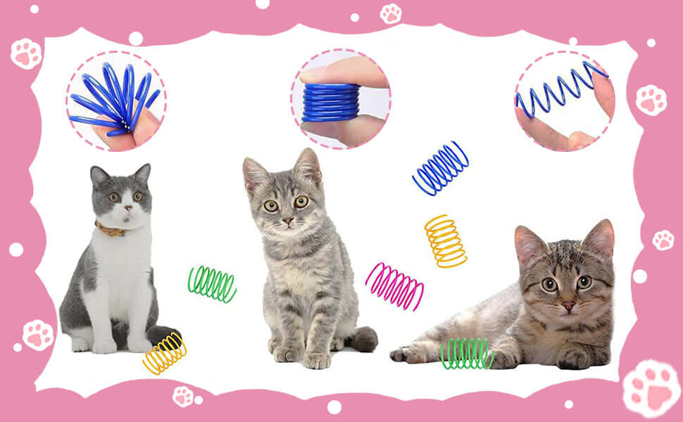 Jucarie Pisica PawzUp PawBounce, 5.5 x 3cm, 4 buc