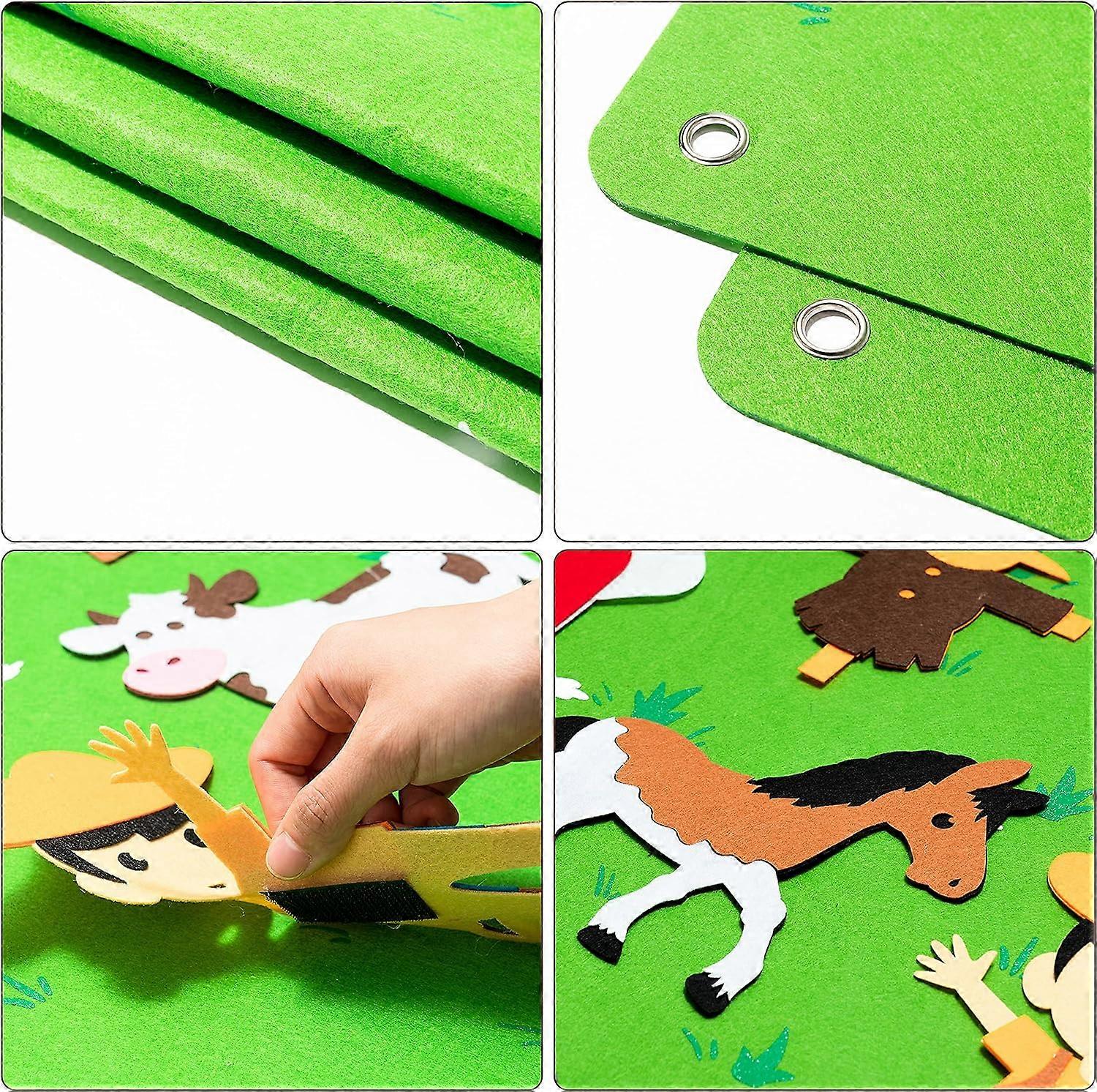 Joc Interactiv si Creativ pentru Copii Montessori Evoora PlayFelt Micul Fermier