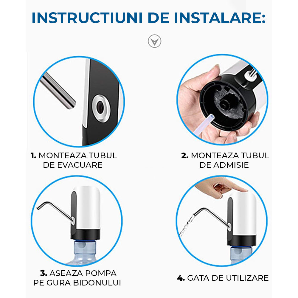 Pompa Electrica Bidon Apa Evoora Niva, Indicator LED