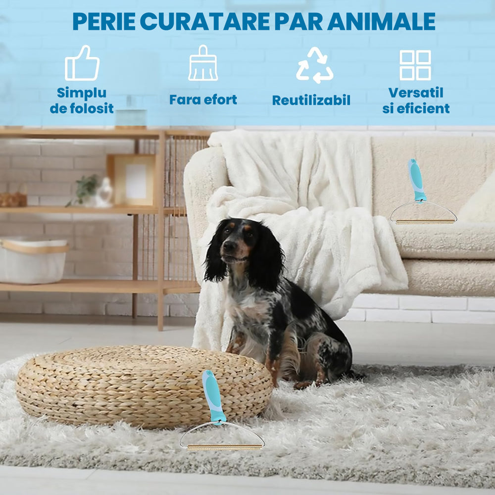 Perie Curatare Par Animale PawzUp FurSweep, 17 x 14cm