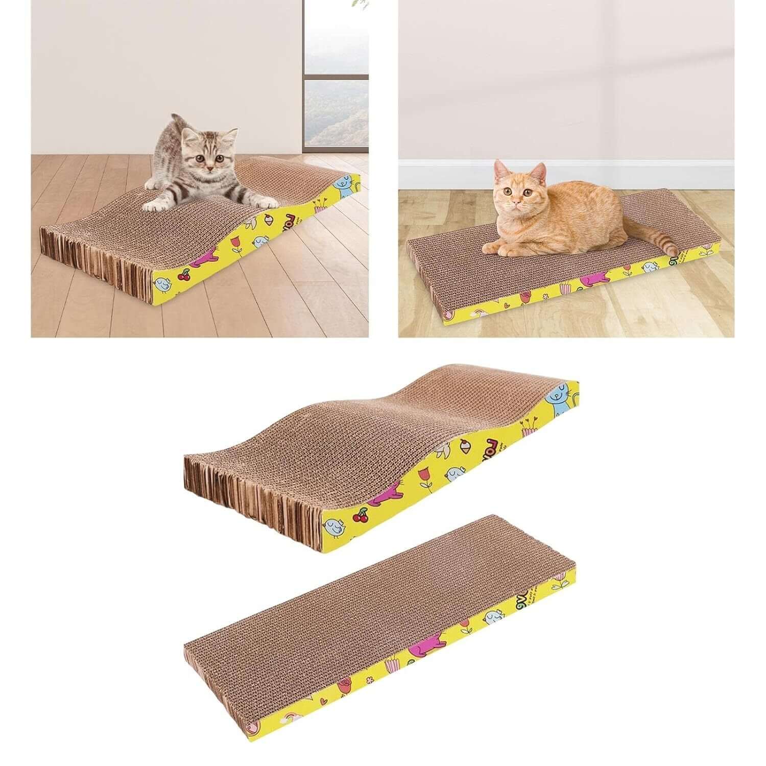 Carton Pisici PawzUp Purrfect Scratch, 42 x 21 x 4cm