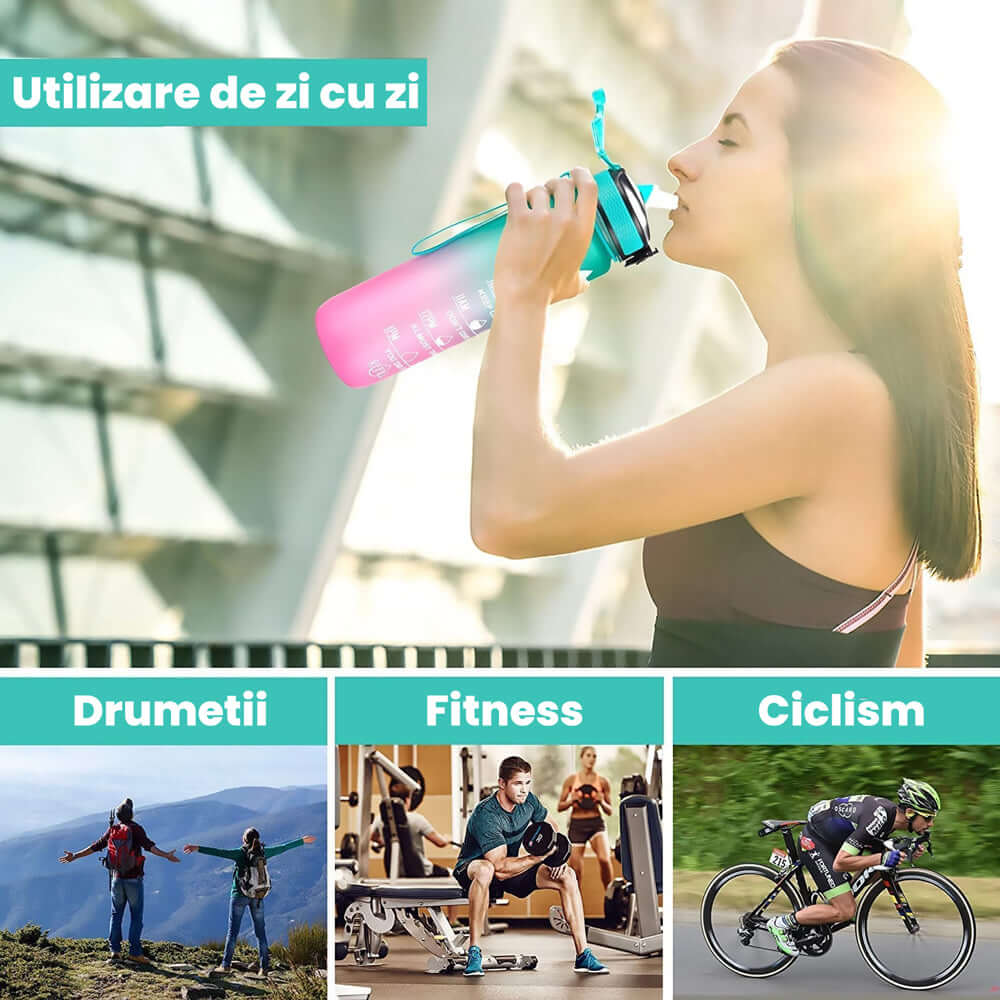 Sticla de Apa Evoora AquaBlend, BPA Free, 1000ml