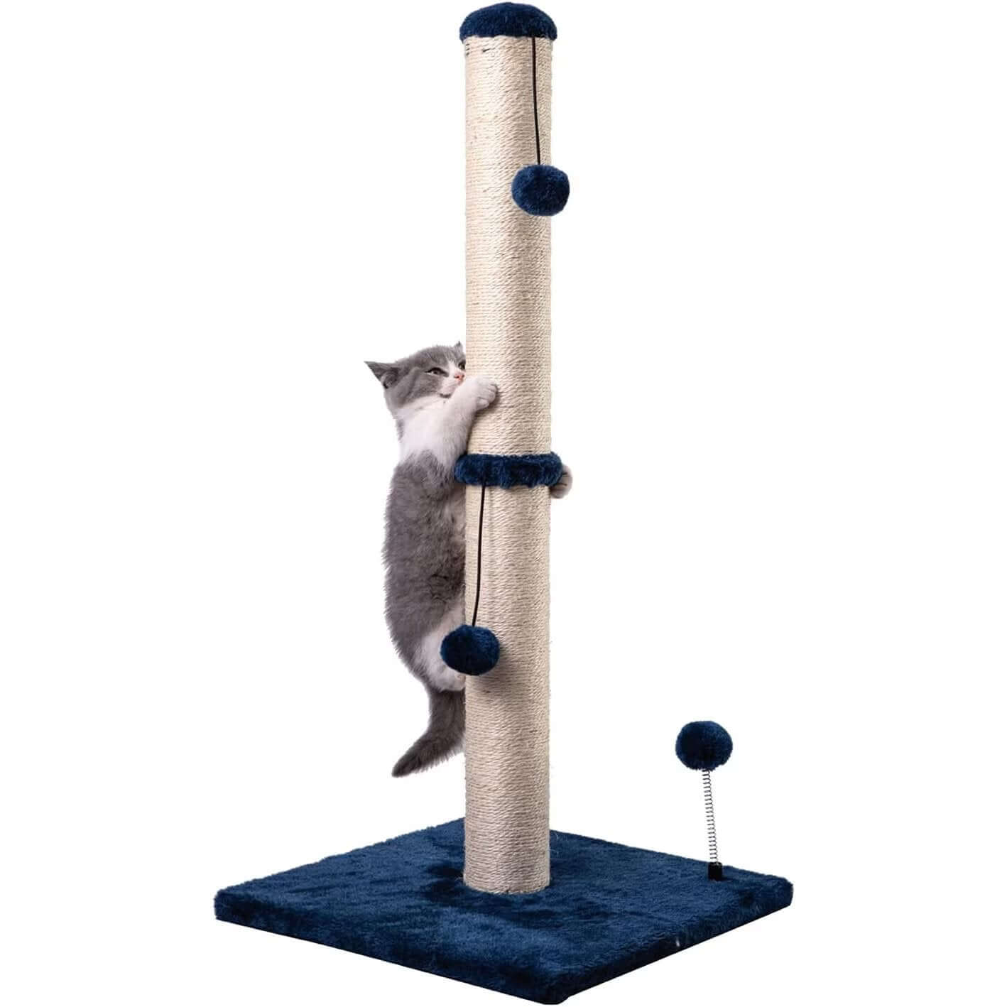 Ansamblu Joaca Pisici, Stalp Zgariat Pisici PawzUp ScratchTower, Rezistenta Zgarieturi, 86cm