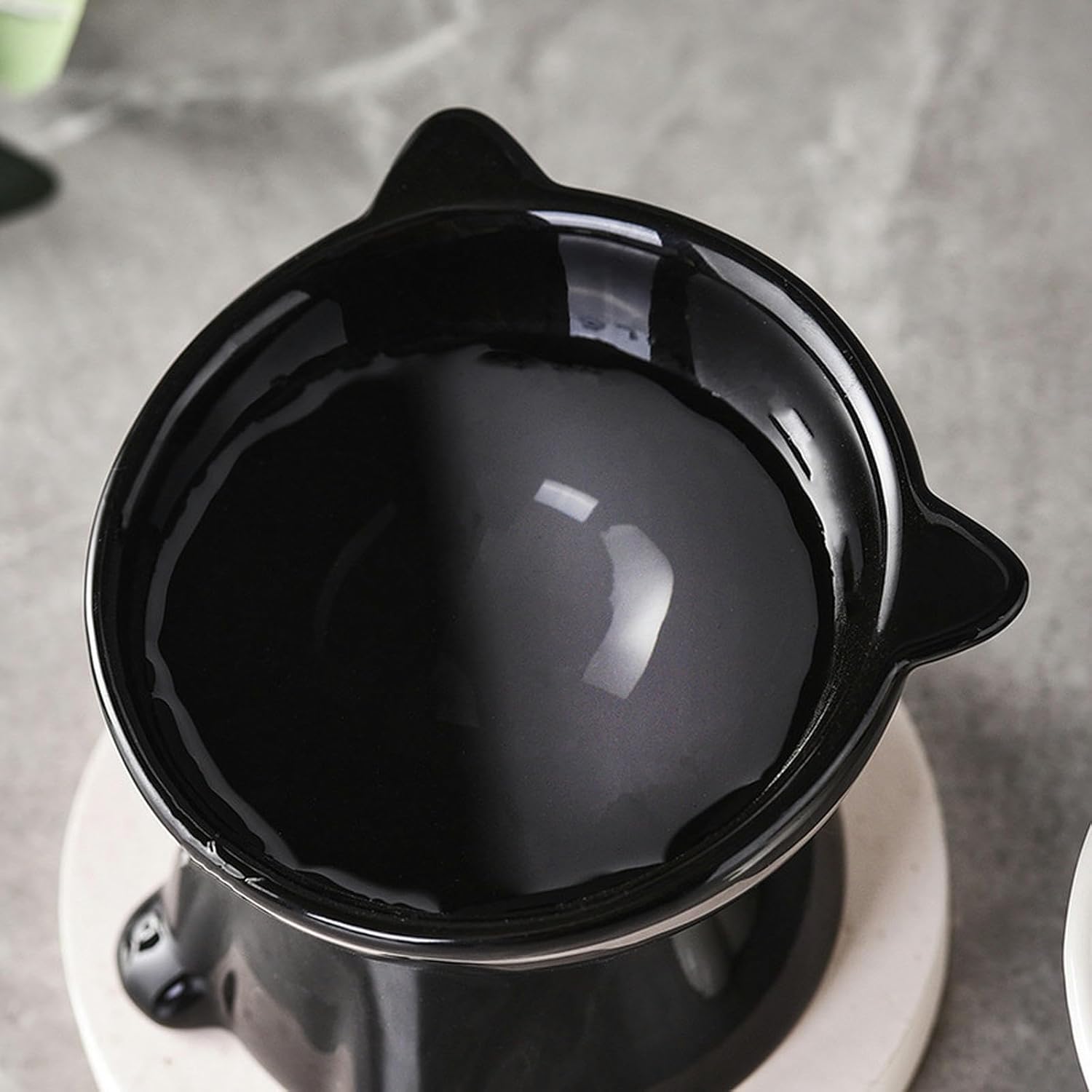 Bol Mancare Pisici Ortopedic PawzUp RoyalBowl, Inalt, Negru