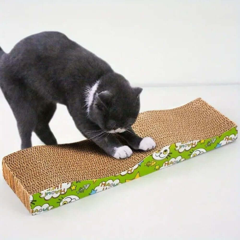 Carton Pisici PawzUp Purrfect Scratch, 42 x 21 x 4cm