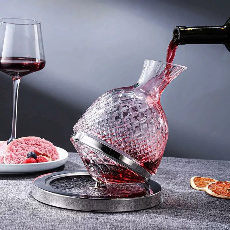 Decantor Vin Rotativ Evoora CrystalOrbit, 1500ml