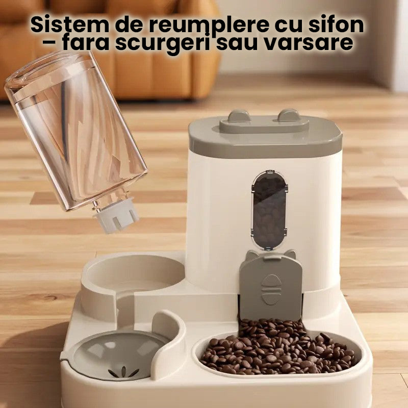 Dispenser Mancare Pisici 2 in 1 Pawzup SmartDine