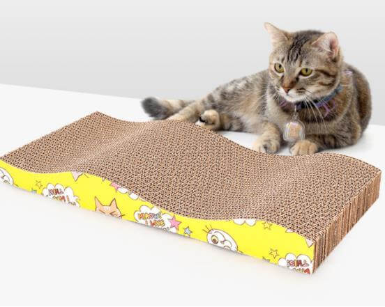 Carton Pisici PawzUp Purrfect Scratch, 42 x 21 x 4cm