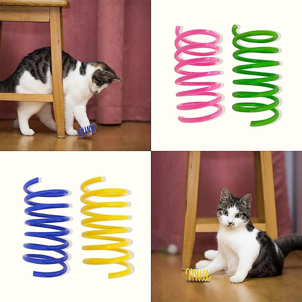 Jucarie Pisica PawzUp PawBounce, 5.5 x 3cm, 4 buc