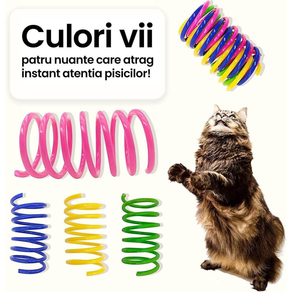 Jucarie Pisica PawzUp PawBounce, 5.5 x 3cm, 4 buc