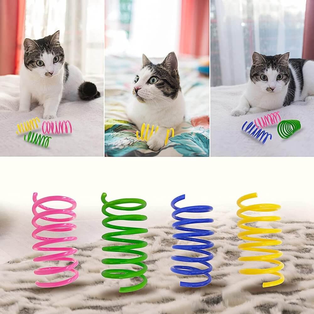 Jucarie Pisica PawzUp PawBounce, 5.5 x 3cm, 4 buc