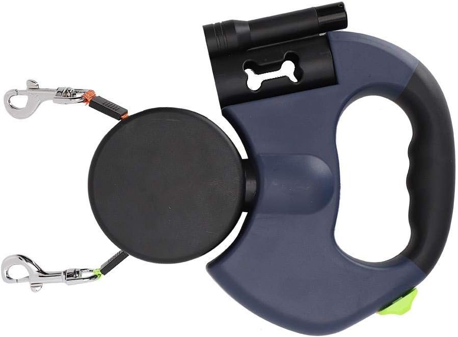 Lesa Caine Dubla PawzUp EasyLeash, Anti-Incalcire si Lanterna LED