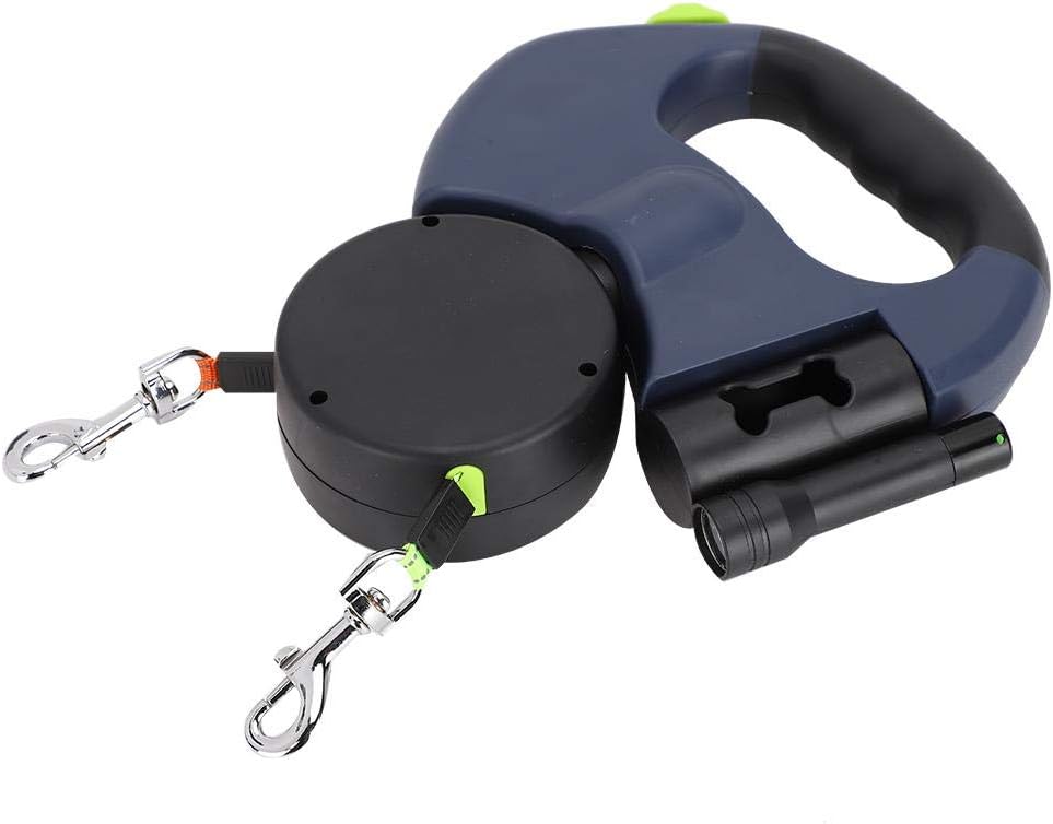 Lesa Caine Dubla PawzUp EasyLeash, Anti-Incalcire si Lanterna LED