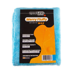 Microfiber Cloth SpeckLESS Merry Fluffy, Blue, 550GSM, 40 x 40cm