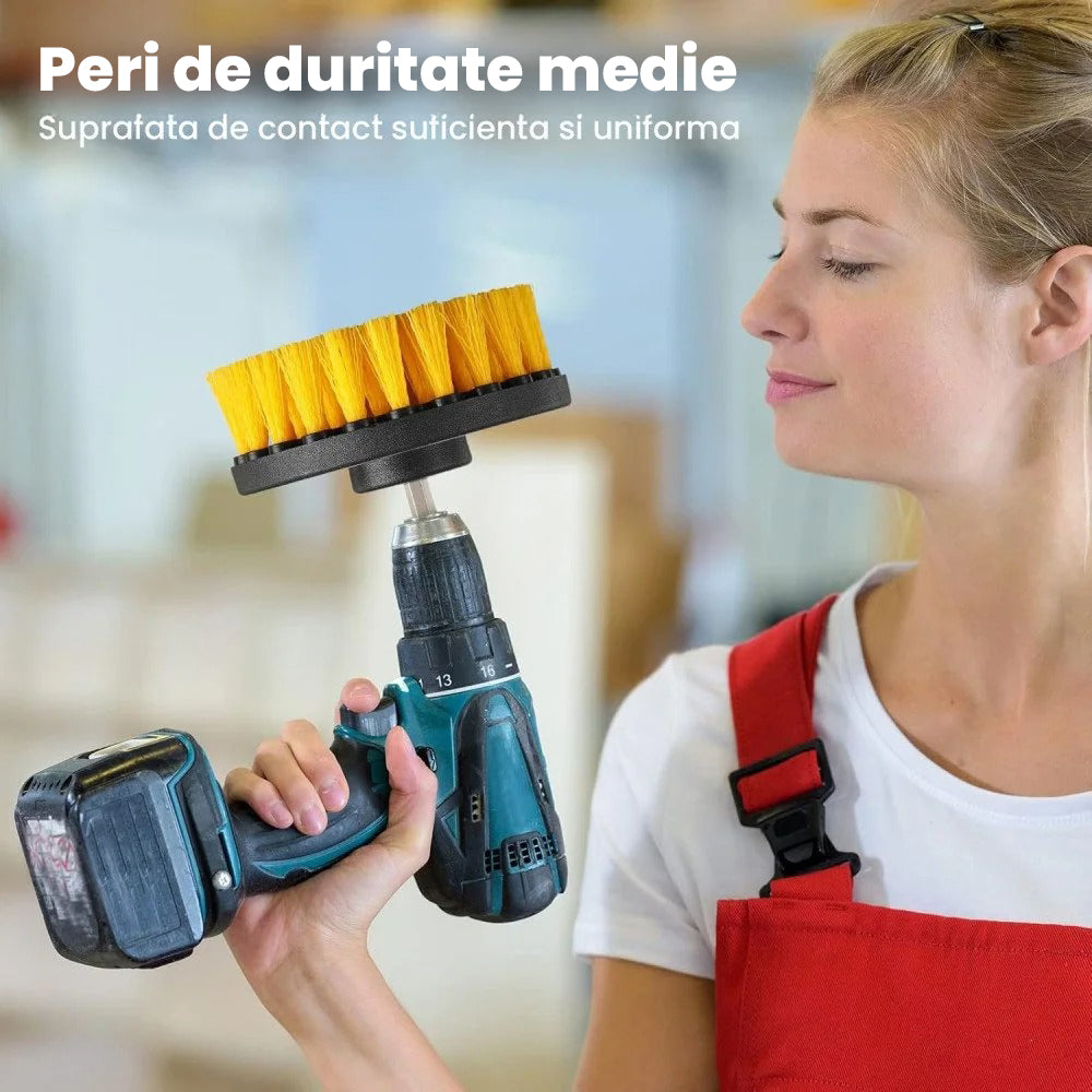 Set Perii Bormasina speckLESS speckBRUSH Moale, Medie si Dura, 3 buc