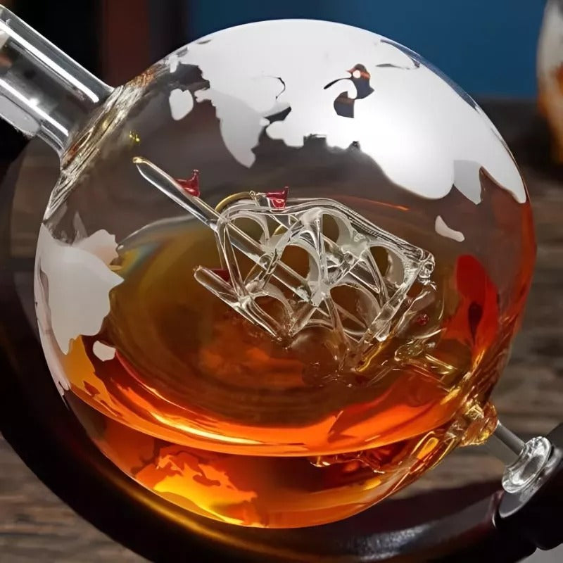 Set Decantor Whisky cu Accesorii si 2 Pahare Evoora NoirSpirits Duo