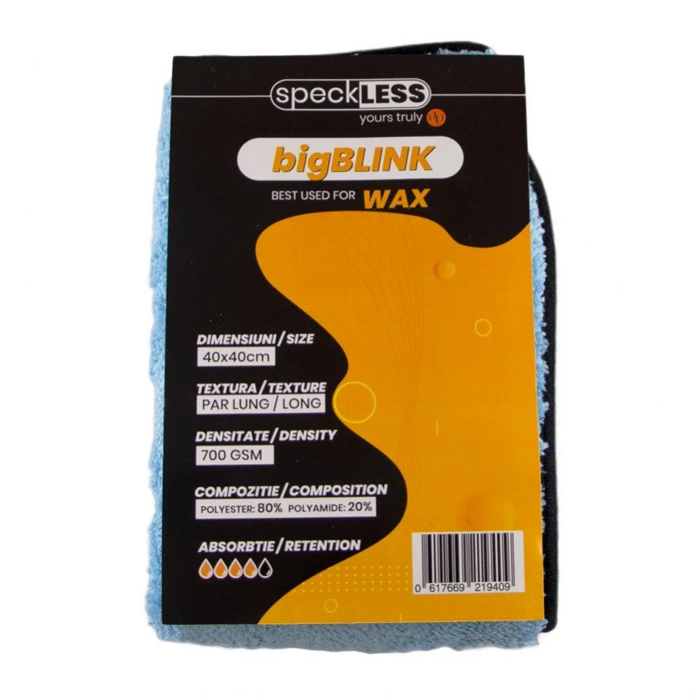 Microfiber Cloth SpeckLESS bigBLINK, 700 GSM, 40 x 40cm