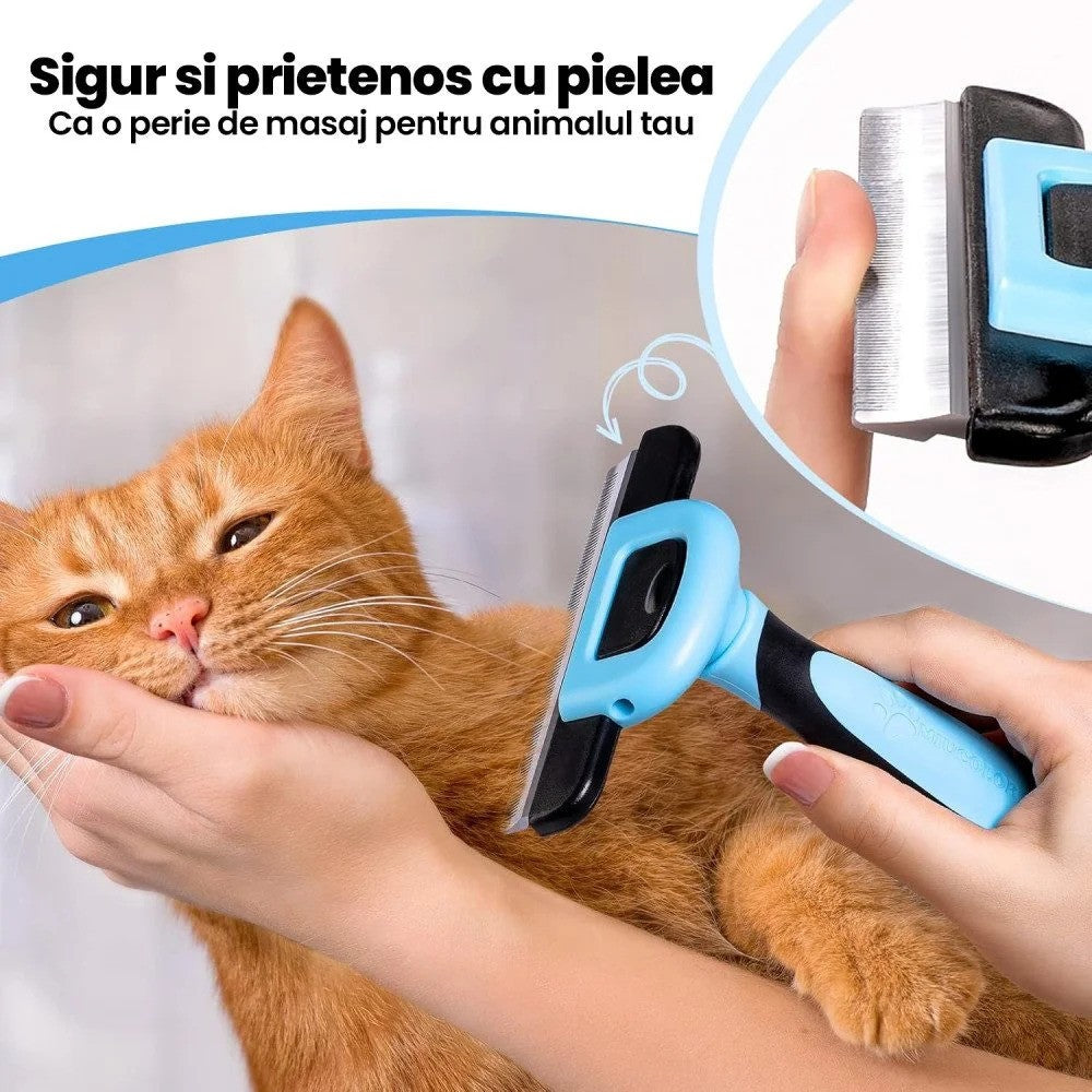 Perie Pisici PawzUp Furease, 14 x 6cm