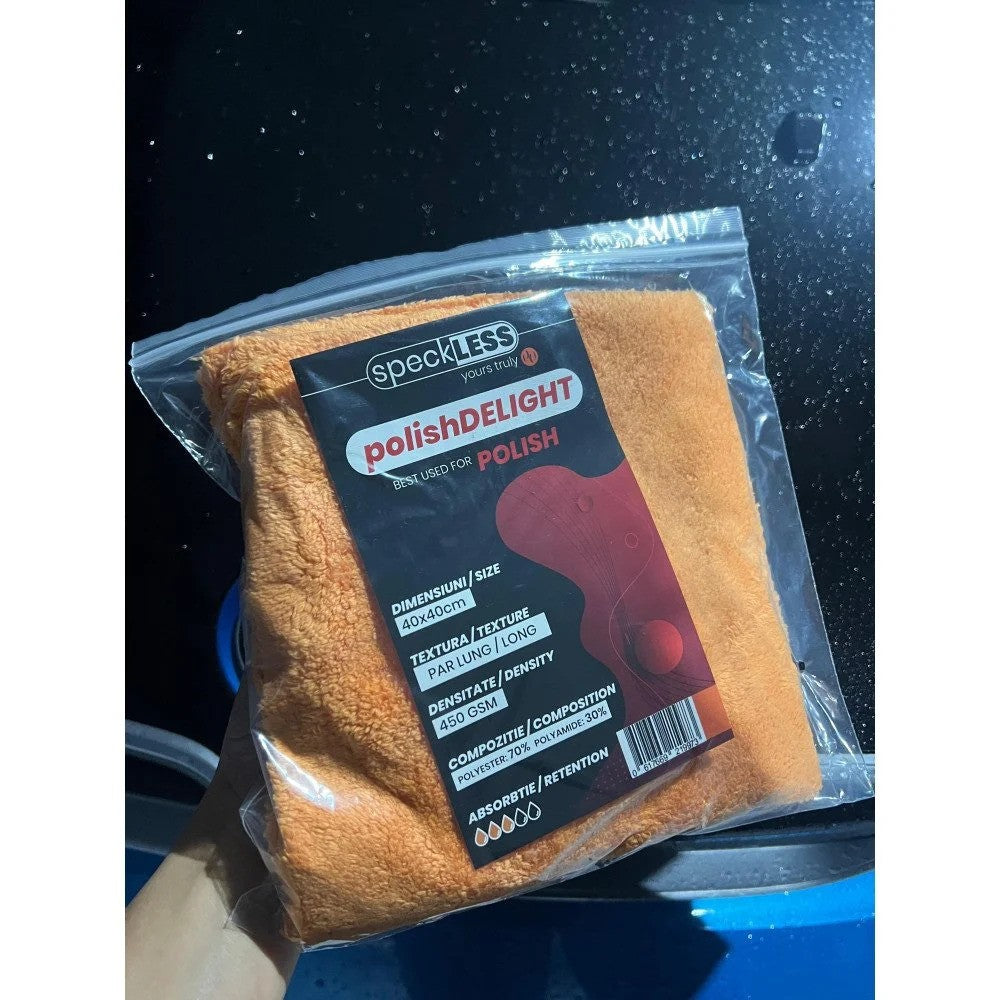 Laveta Microfibra fara Margini Speckless Polish Delight, 450GSM, 40x40cm