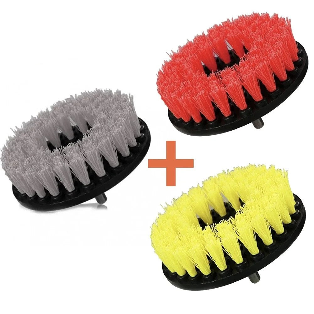 Set Curatenie Perii Mocheta 3 in 1 speckBRUSH Moale, Medie si Dura, Adaptor Bormasina