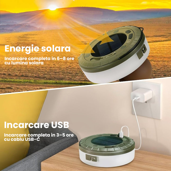 Lampa Camping LED Evoora NomadLite, Incarcare Solara