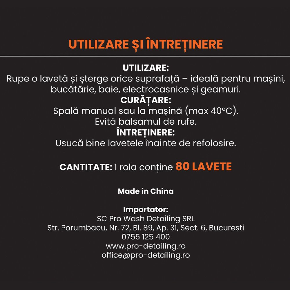 Rola Lavete Microfibra speckLESS speckROLL, Uz General