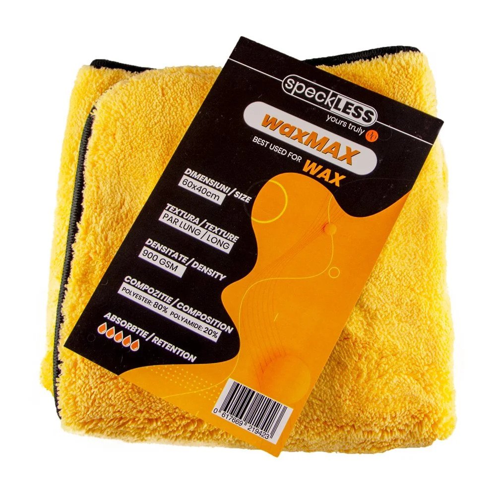 Microfiber Cloth SpeckLESS waxMAX, 900 GSM, 60 x 40cm